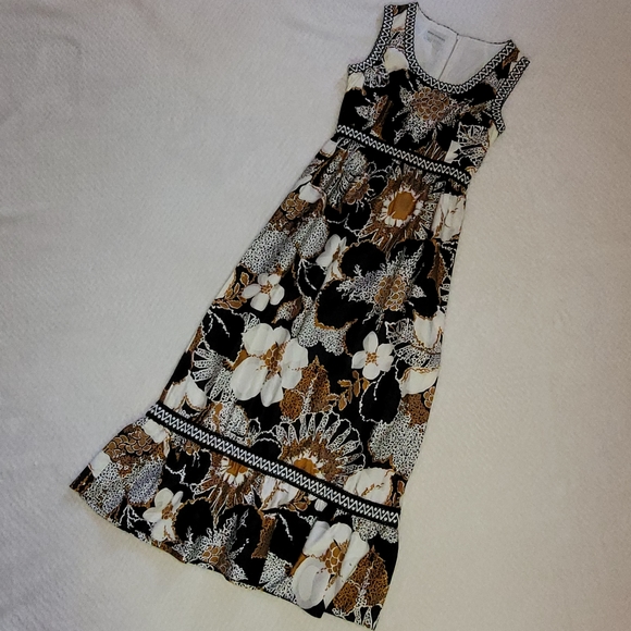 Vintage 1960's Alex Colman California bohemian maxi floral dress boho - Picture 5 of 16